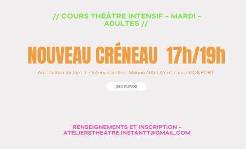 image d'un texte expliquant le nouveau créneau de 17h-19h